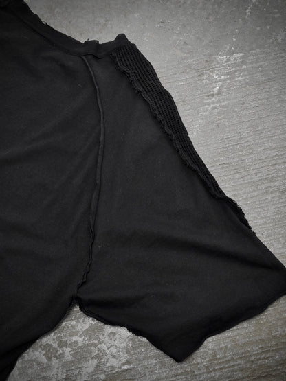 DAMIR DOMA 2010s Distressed Raglan Mesh Sleeve T-shirt