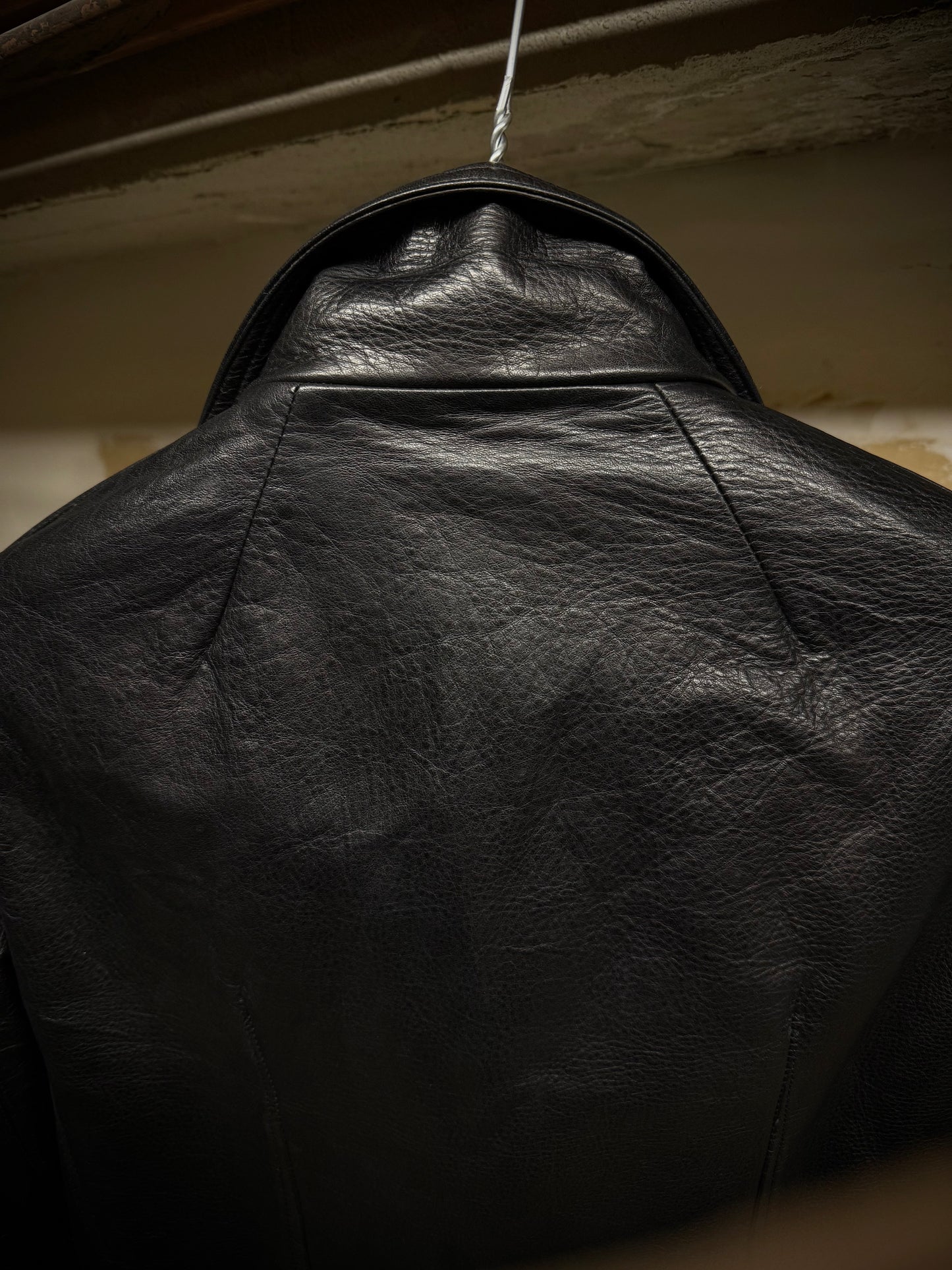 Rick Owens SS17 "WALRUS" Stooges Calf Leather Rider Jacket