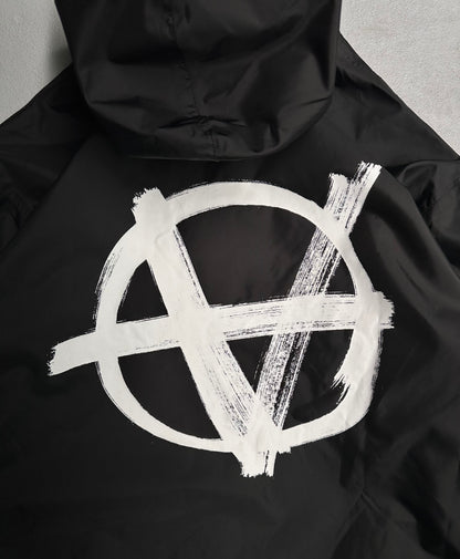 VETEMENTS AW20 “Anarchy” Graphic Nylon Raincoat