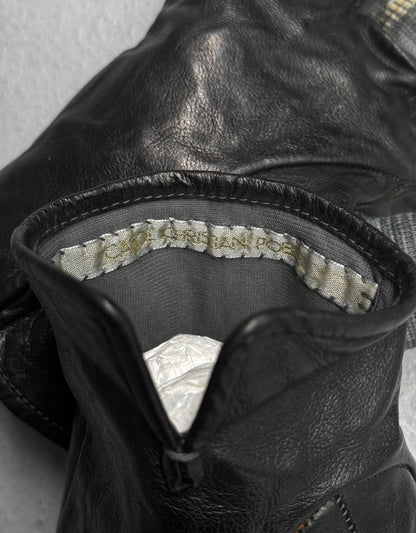 Carol Christian Poell 'AM/2457 ROOMS-PTC/010' Disparate Leather Gloves