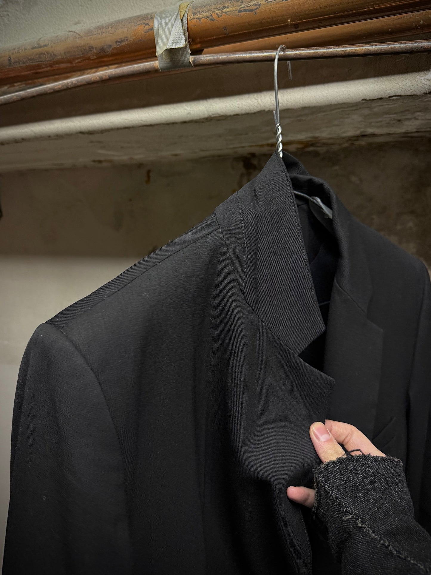 A.F.Vandevorst Early 00s Classic Notched Lapel Single Button Blazer detail | DRIEW GARMENTS