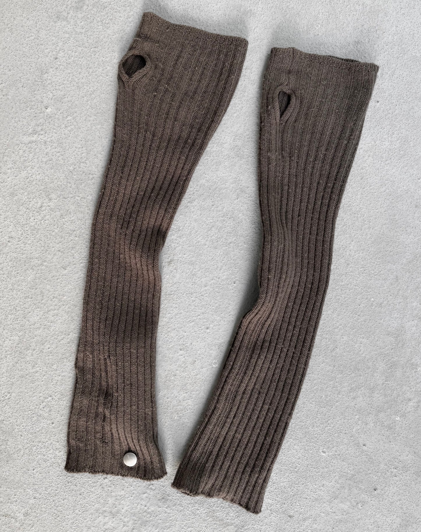 Rick Owens AW22 “STROBE” Cashmere Arm Warmers