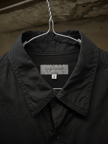 Yohji Yamamoto POUR HOMME SS25 Classic Oversized Shirt detail | DRIEW GARMENTS
