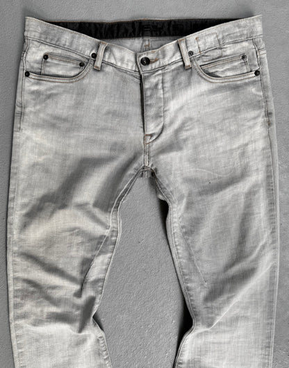 Rick Owens DRKSHDW AW06 “DUSTULATOR” Pearl ‘Bias’ Flare Bootcut Denim