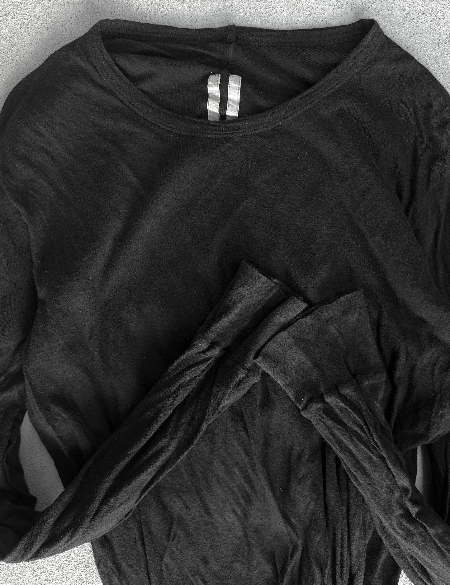Rick Owens SS20 "TECUATL" Double Layered Long-sleeves detail | DRIEW GARMENTS