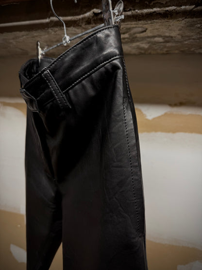 Ann Demeulemeester Early 00s Lambskin Leather Skinny Pants