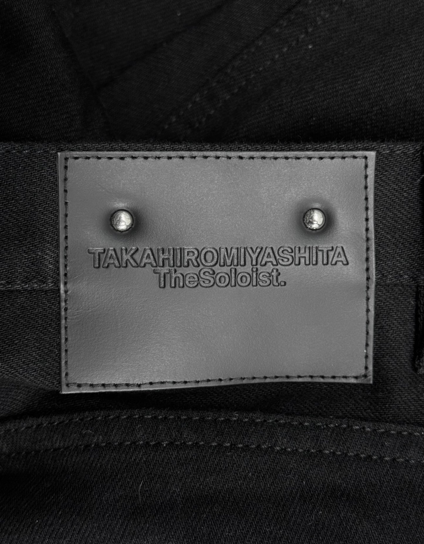 TakahiroMiyashita TheSoloist. ‘MINED’ Black Skinny Denim