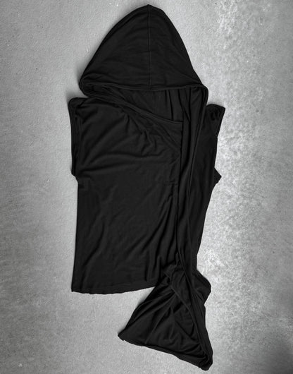 MA_Julius SS12 “edge;” Asymmetrical Druid Hooded Tank Top