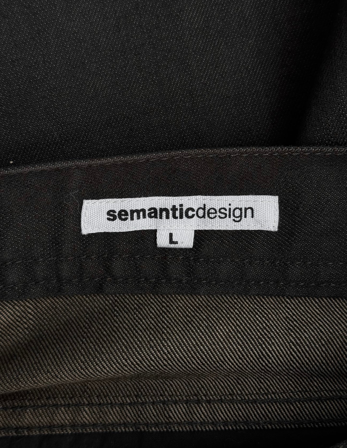 SemanticDesign Early 00s Brown Multi-zip Flare Denim
