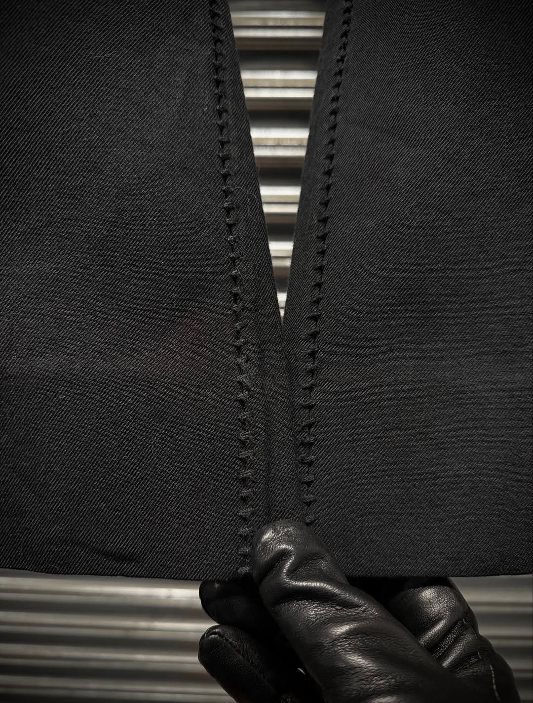 Carol Christian Poell AW04-05 'PM/1992 LANE/10' Overlock Dress Pants detail | DRIEW GARMENTS
