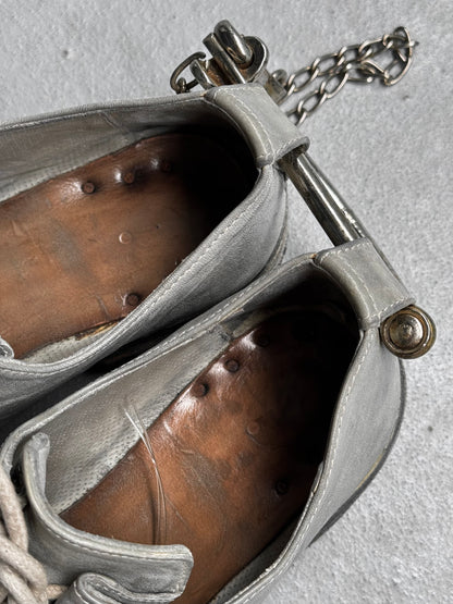 Carol Christian Poell ‘AM/2597-IN ROOMS-PTC’ Object-dyed Kangaroo Leather Folded Officer Derbies