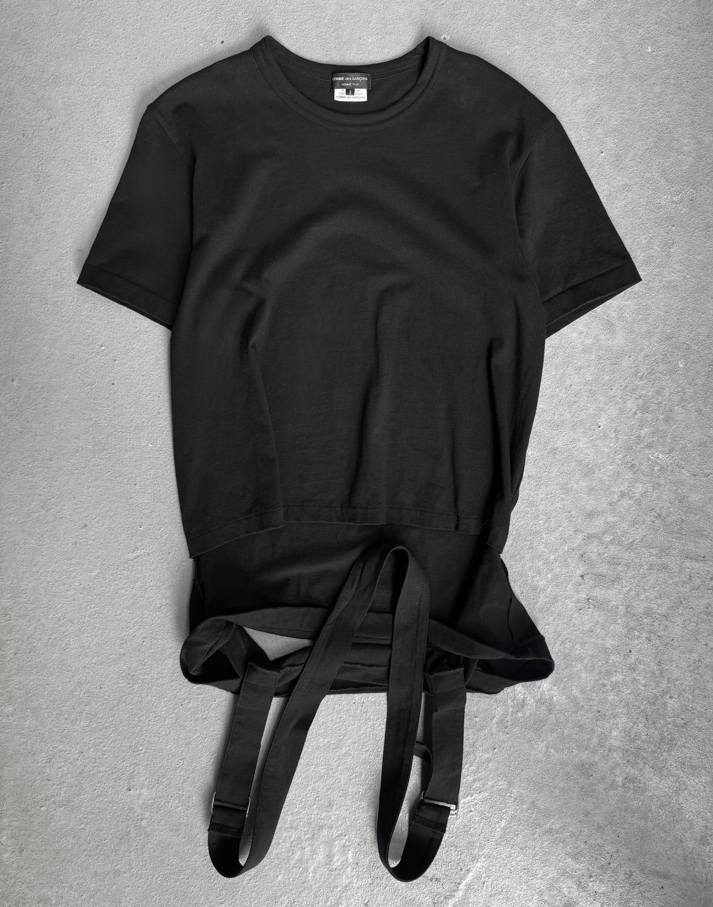 COMME des GARÇONS HOMME PLUS SS20 Suspender Cut-out T-shirt