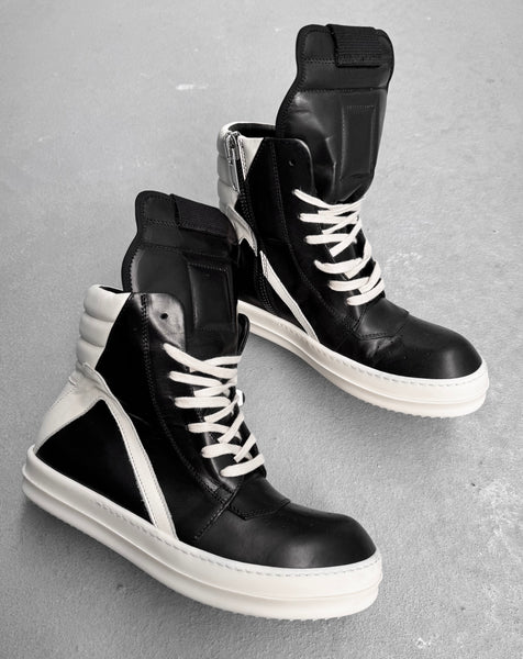 Rick Owens風 Rick Owens AW16 Horse Leather Geobasket Sneakers | DRIEW