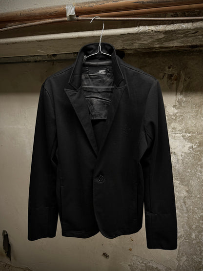 ABORDAGE Early 00s Rhinestone Skull Embellished Peak Lapel Blazer | Archive Fashion Toronto