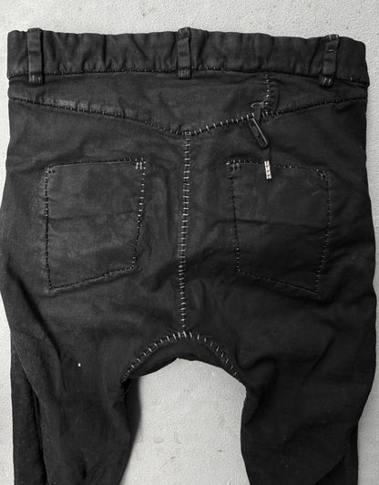 Boris Bidjan Saberi AW17 ‘P13-HS-TF F1504K’ Obsidian Black Hand Stitch Waxed Denim