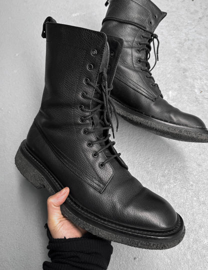 DIOR HOMME by Hedi Slimane AW07 “Navigate” Military Leather Lace-up Combat Boots