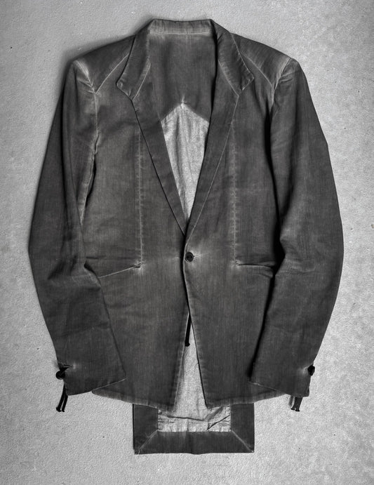 Boris Bidjan Saberi SS12 ‘SUIT3-F1939’ Cold-dyed One Button Blazer