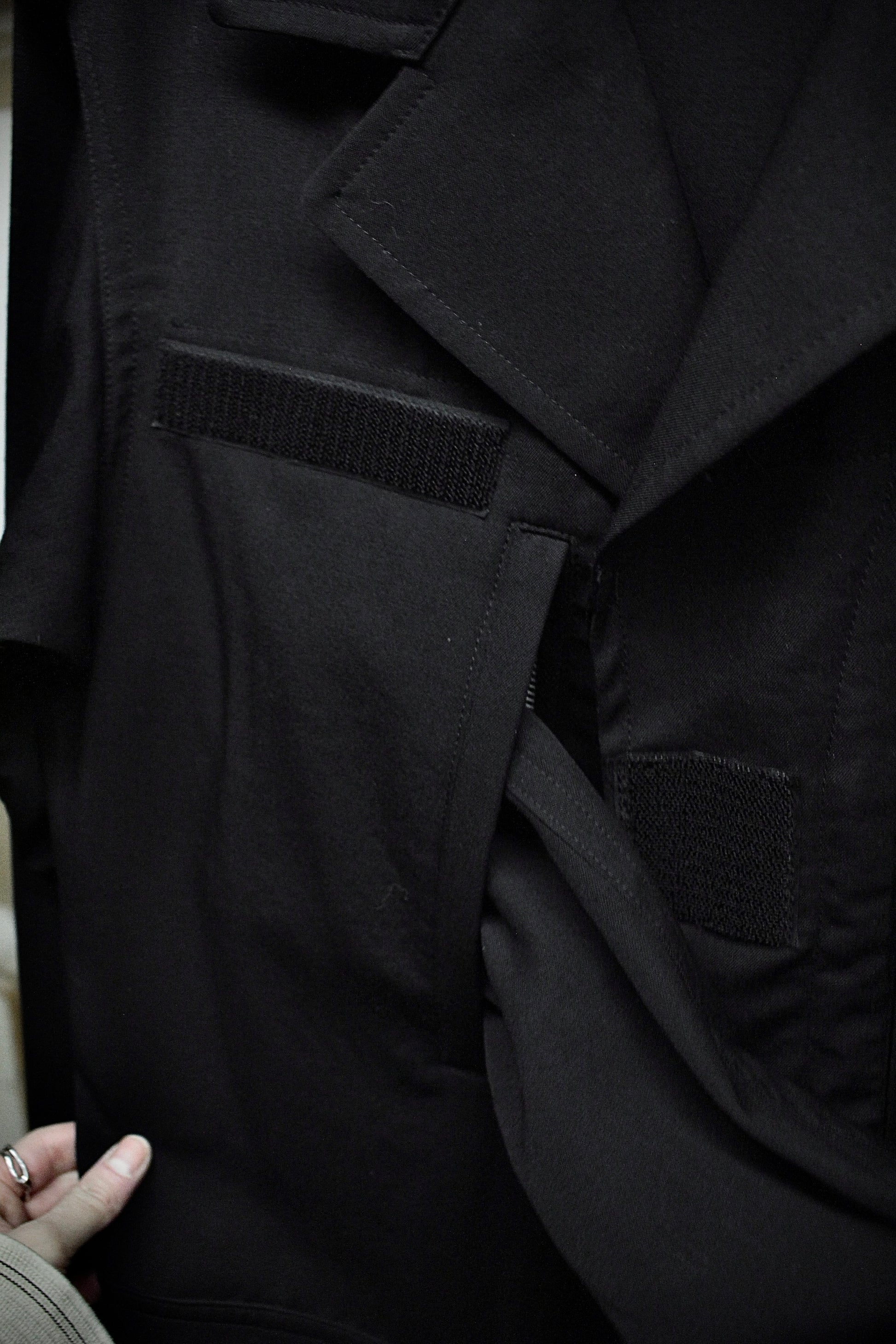 Yohji Yamamoto POUR HOMME AW16 Unlined Wool Gabardine Military Field Jacket detail | DRIEW GARMENTS