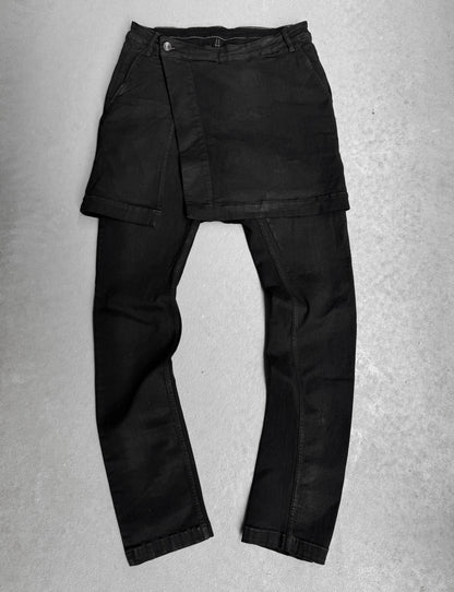 Rick Owens DRKSHDW AW16 “MASTODON” Gladiator Kilt Layer Denim