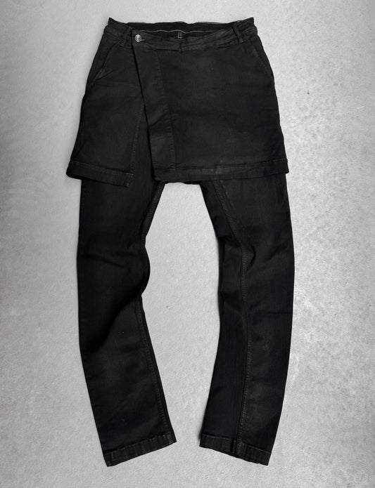 Rick Owens DRKSHDW AW16 “MASTODON” Gladiator Kilt Layer Denim