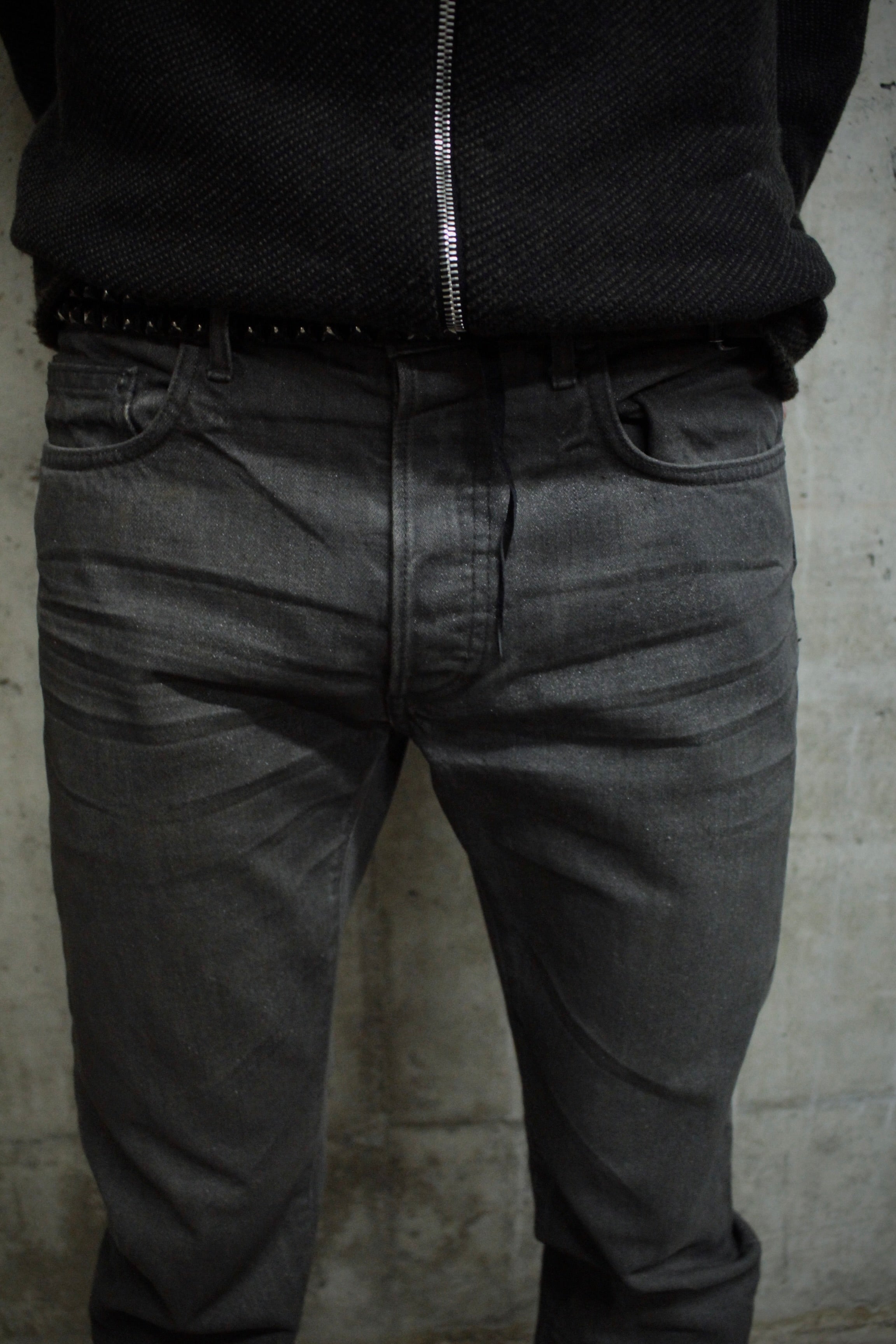 DIOR HOMME Early 00s Grey Glitter Bootcut Denim | DRIEW