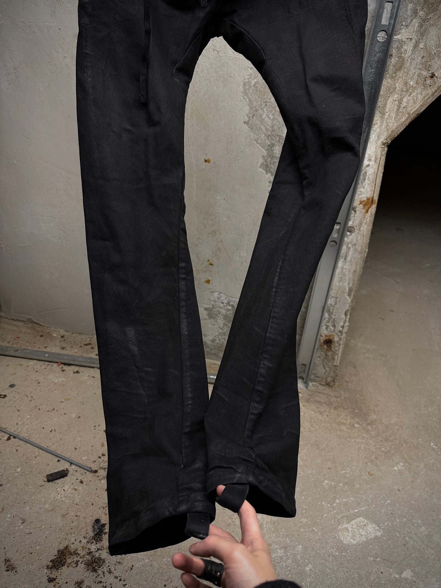 Boris Bidjan Saberi AW24 ‘P13 TF F1939’ Black Light Vinyl Coated Denim