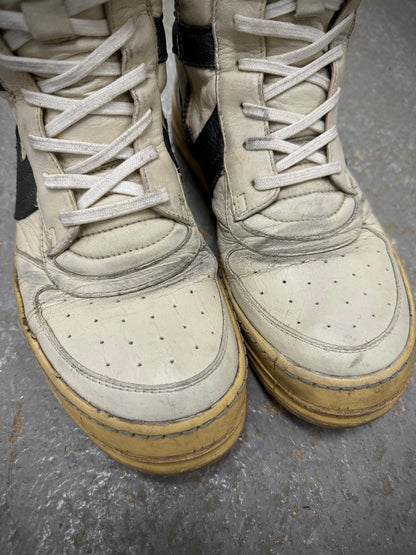 Rick Owens AW06 "DUSTULATOR" 'Reverse Oreo' Dunk Leather Sneakers detail | DRIEW GARMENTS