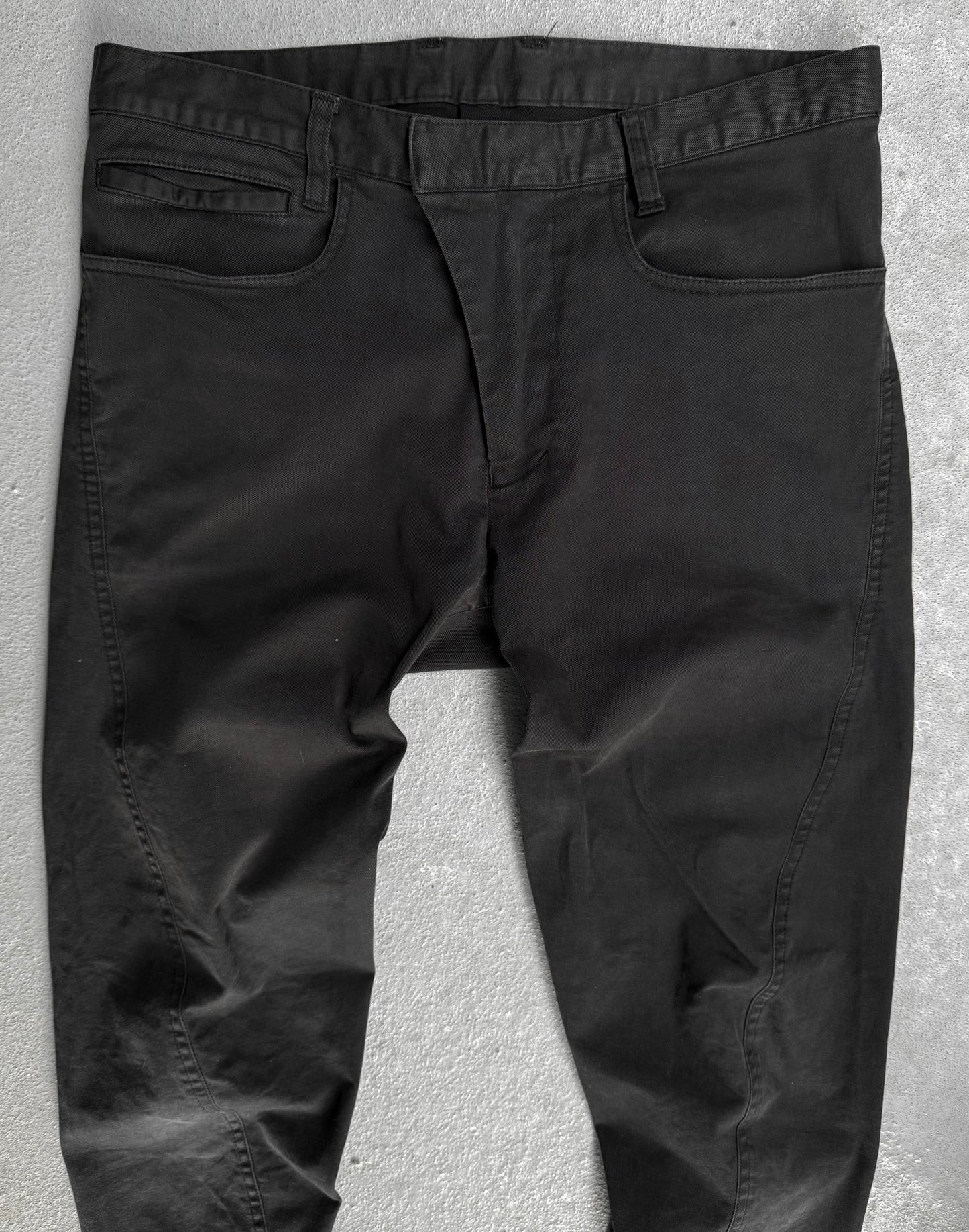 RipVanWinkle Early 00s Charcoal Grey J-Cut Pants