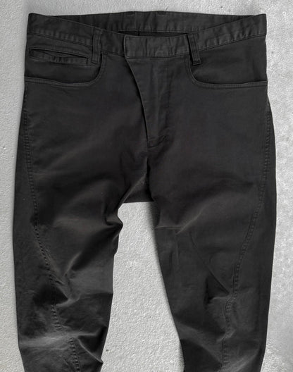 RipVanWinkle Early 00s Charcoal Grey J-Cut Pants