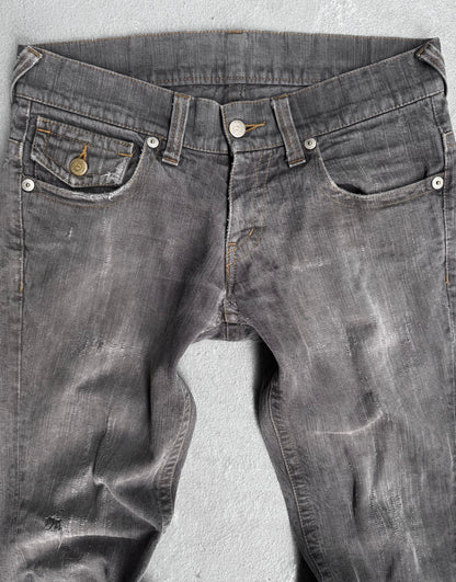 Tornado Mart Early 00s Washed Lilac Bootcut Flare Denim