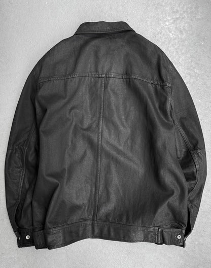 Rick Owens SS24 "LIDO" Jumbo Waxed Denim Worker Jacket