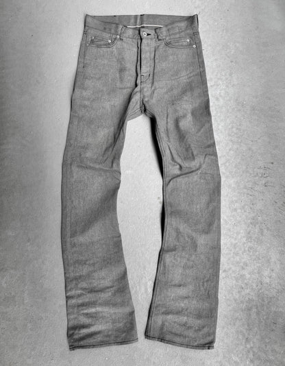 Rick Owens DRKSHDW SS23 “EDFU” 16oz Japanese Raw Selvedge Flare ‘Jim Cut’ Denim