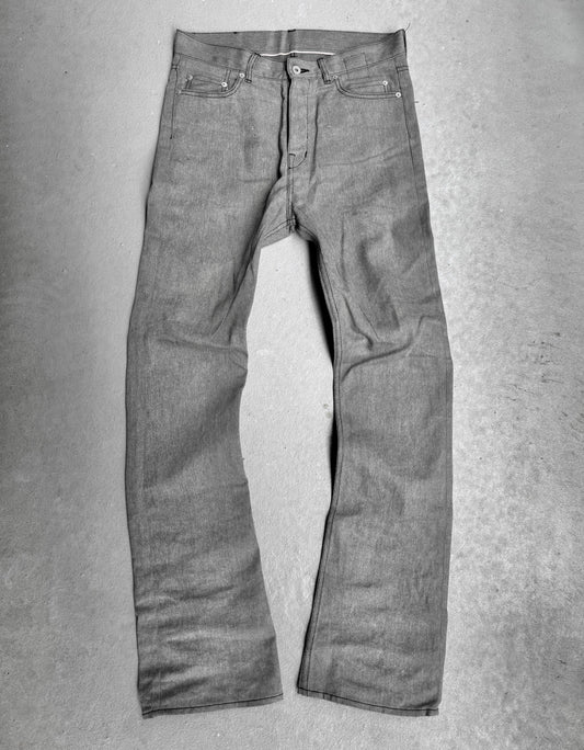 Rick Owens DRKSHDW SS23 “EDFU” 16oz Japanese Raw Selvedge Flare ‘Jim Cut’ Denim