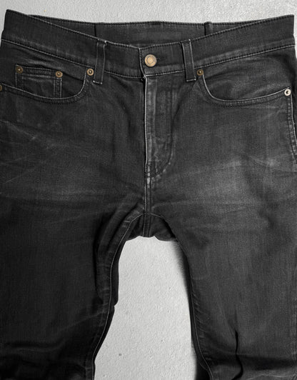 Saint Laurent Paris SS21 ‘D02’ Washed Grey Skinny Denim