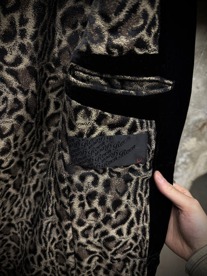 roen by Hiromu Takahara Early 00s Swarovski Crystal Stud Crushed Velvet Blazer detail | DRIEW GARMENTS