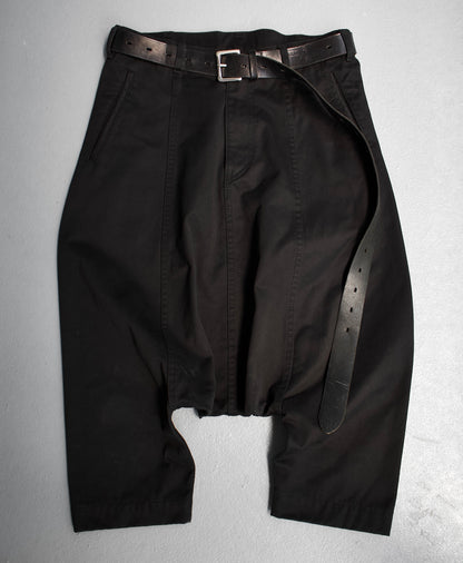 BLACK COMME des GARÇONS AW09 Drop-Crotch Denim Trousers