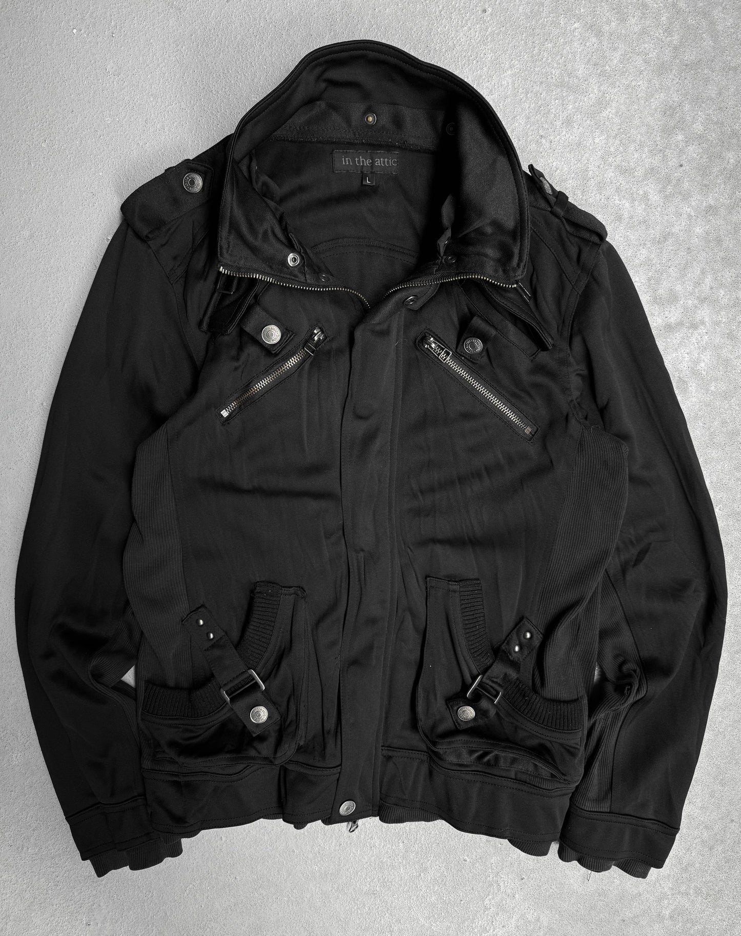 InTheAttic Early 00s Military Zip-up Track Jacket