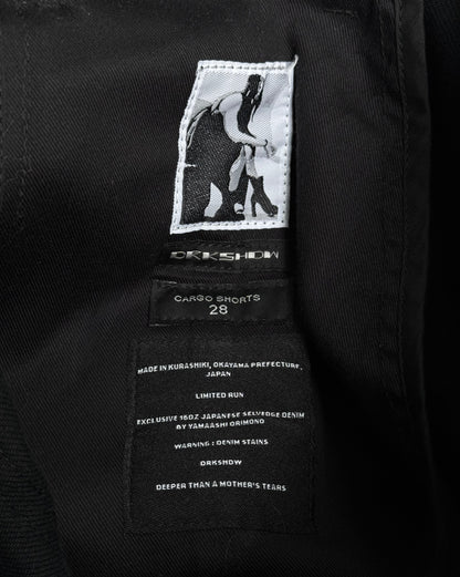 Rick Owens DRKSHDW SS23 “EDFU” 16oz Japanese Denim Cargo Shorts