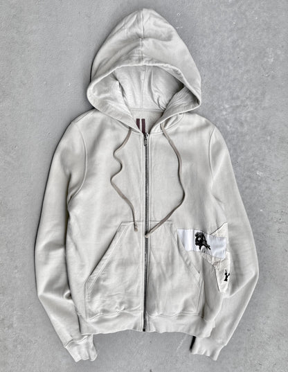 Rick Owens DRKSHDW SS17 “WALRUS” Dinge Patchwork Drawstring Hoodie