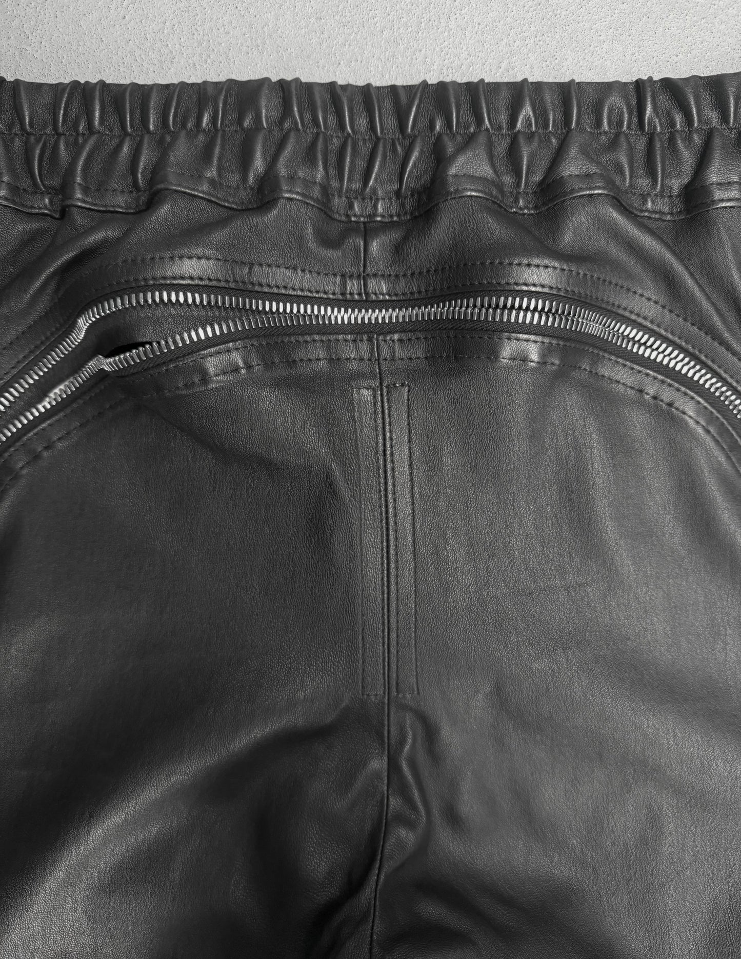Rick Owens AW23 "LUXOR" Gary Lamb Leather Skinny Pants