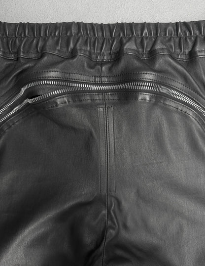Rick Owens AW23 "LUXOR" Gary Lamb Leather Skinny Pants