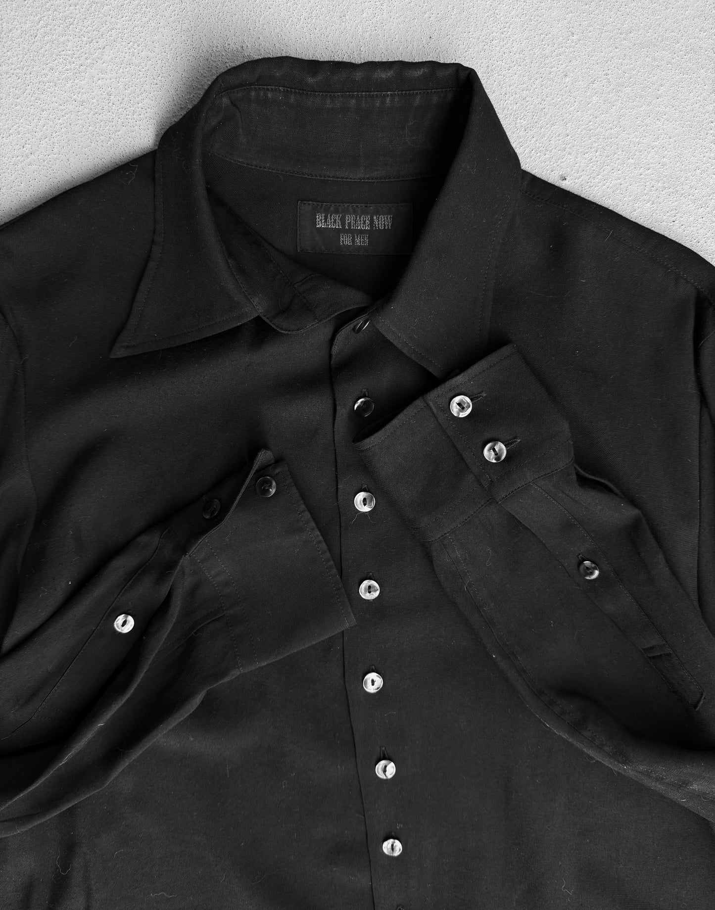 B.P.N for Men Early 00s Gothic Asymmetrical Button-up Shirt