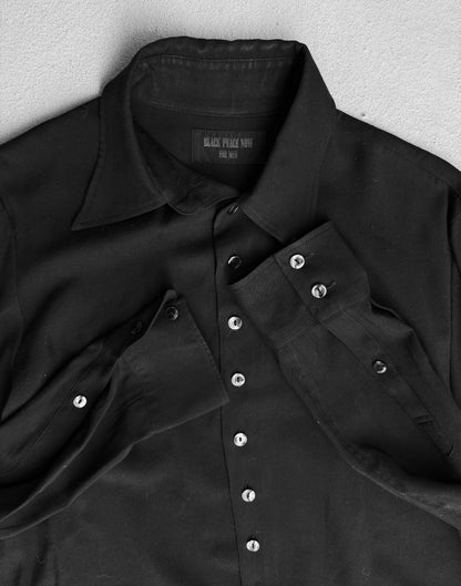 B.P.N for Men Early 00s Gothic Asymmetrical Button-up Shirt