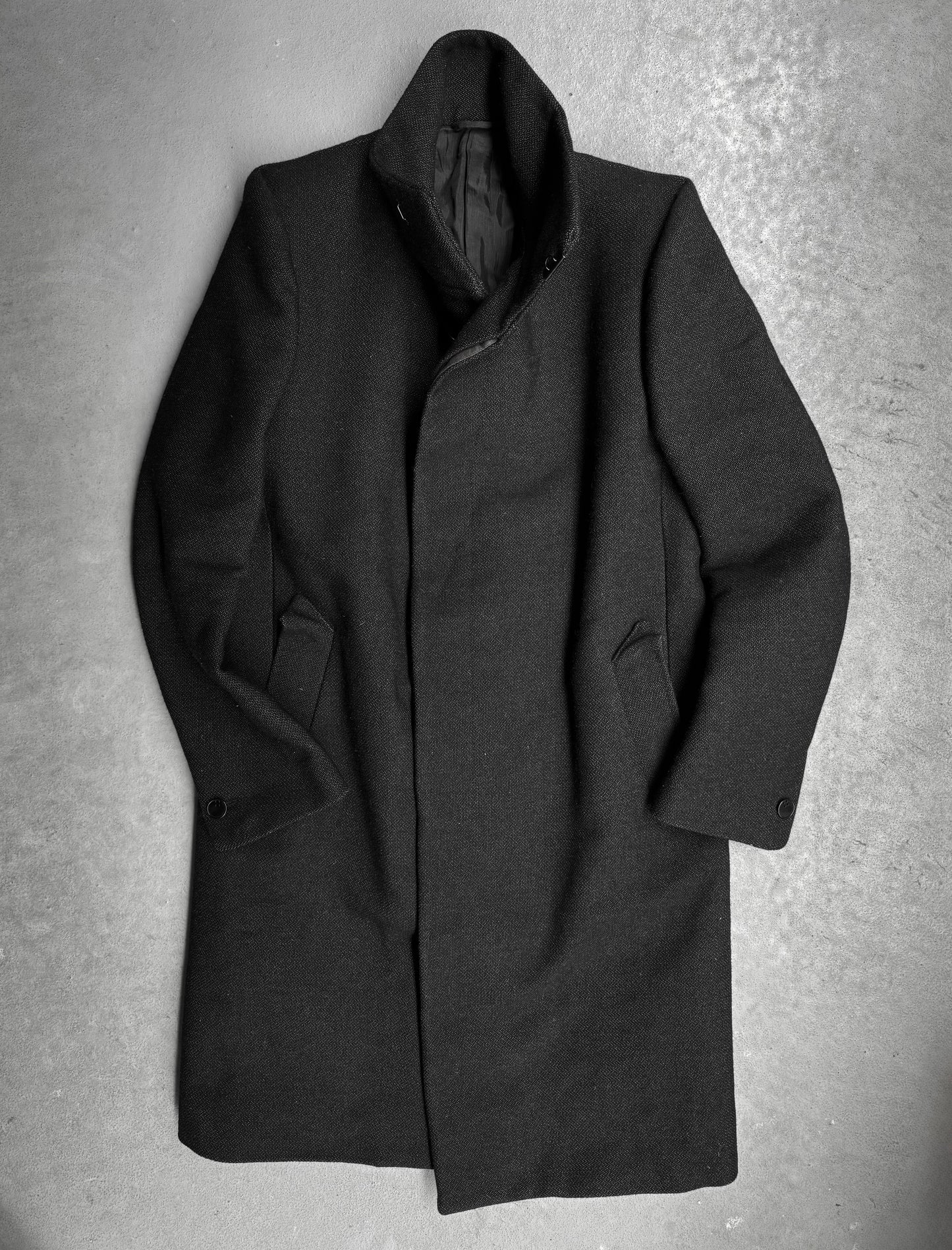 Carol Christian Poell ‘OM/2340-IN SURFACE’ High Neck Heavy-wool Coat