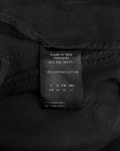 MASNADA Washed Grey Deconstructed Drop-crotch Denim