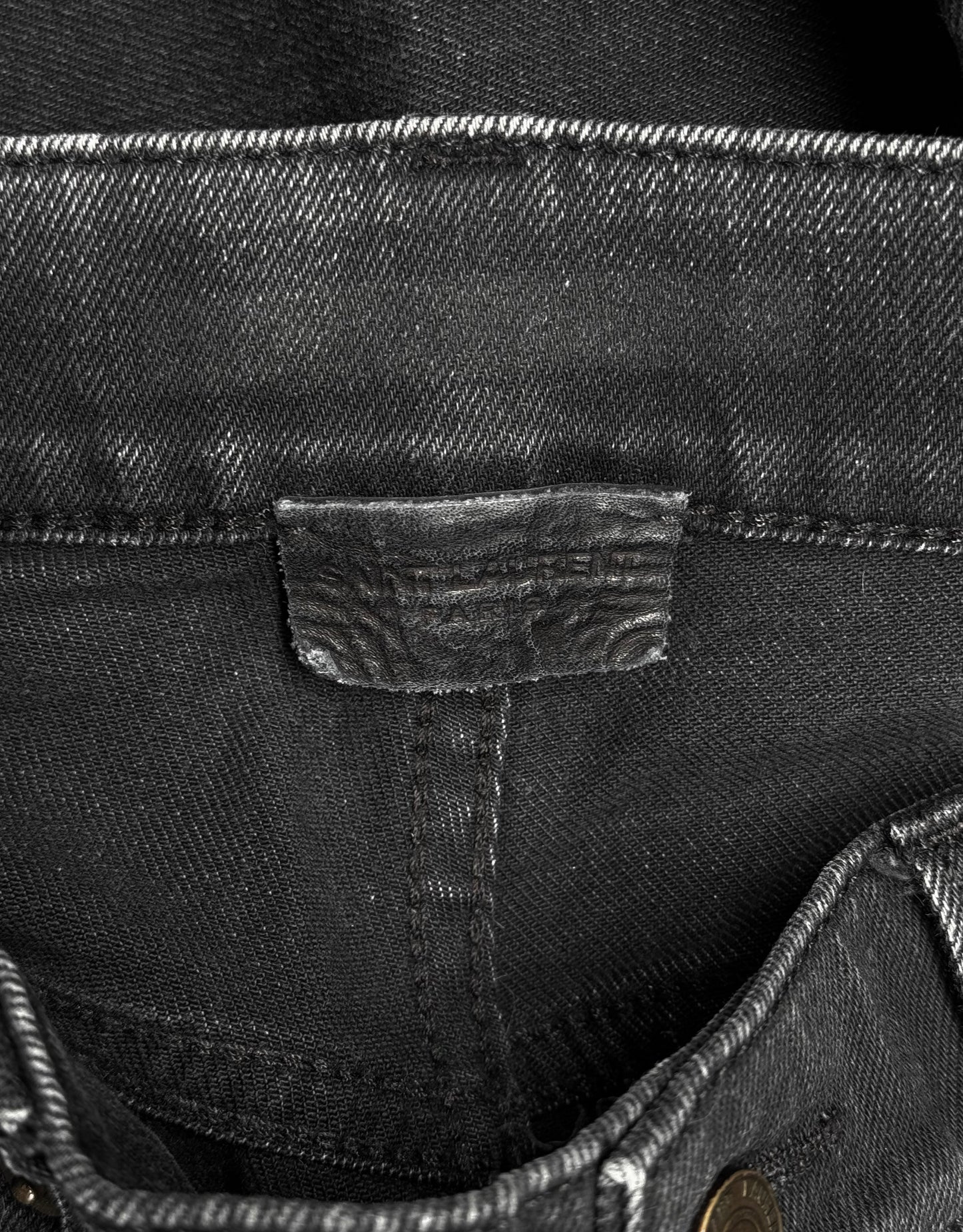 Saint Laurent Paris SS21 ‘D02’ Washed Grey Skinny Denim