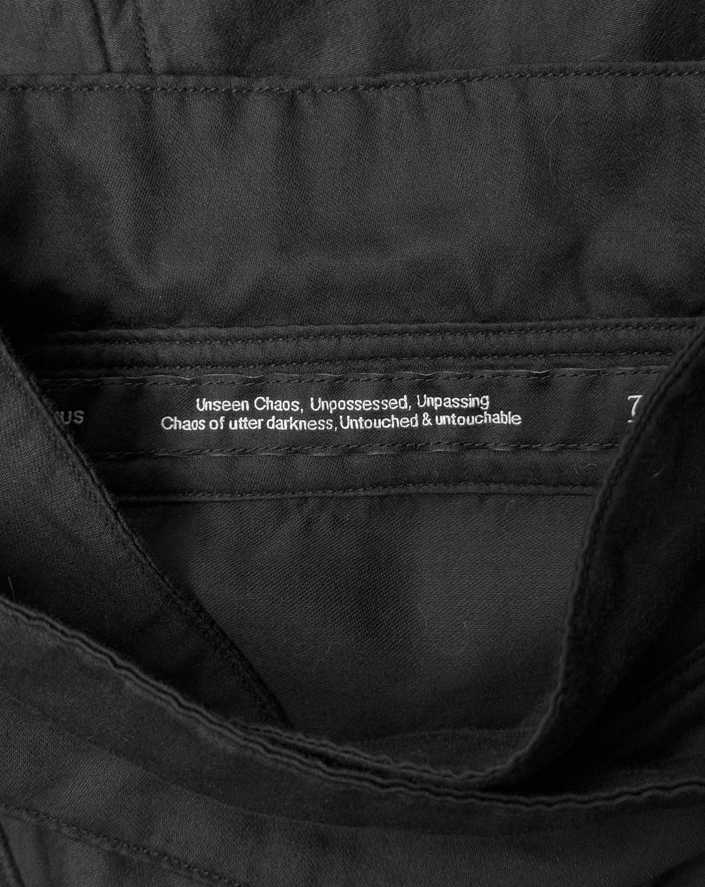 Julius_7 SS25 "LUNARCHY;" Raw Hem Oversized Long-sleeves Shirt