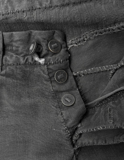 Boris Bidjan Saberi AW21 ‘P13-HS-TF FKU10001’ Dark Grey Stone Dyed Hand Stitch Denim