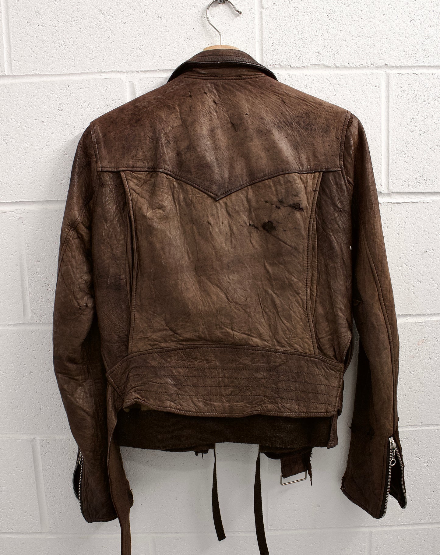 MiharaYasuhiro AW03 Distressed Sheepskin Leather Jacket