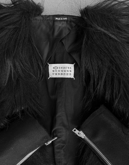 Maison Martin Margiela AW14 Open Front Goat Hair Jacket